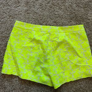 JCrew highlighter floral shorts